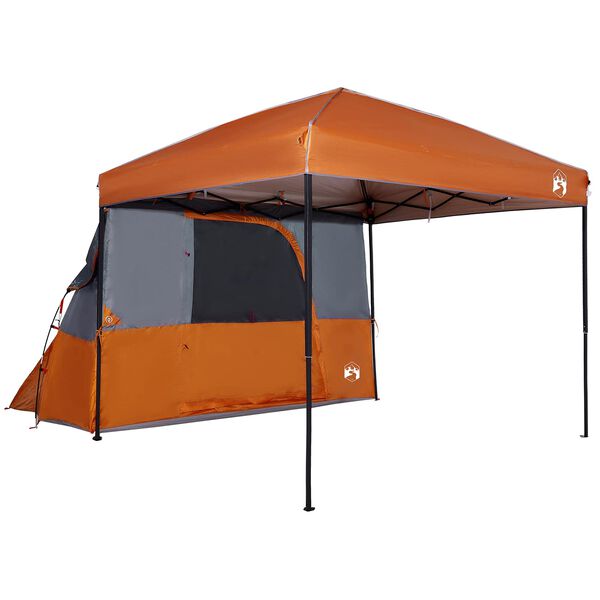 vidaXL Telgikomplekt katusega 2 pcs Oranž Taffeta ja kangas