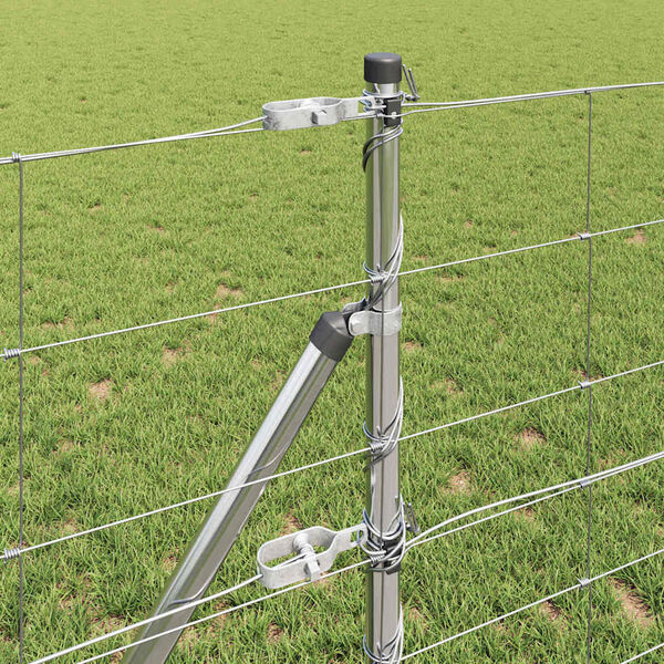 vidaXL Aiapost Galvaniseeritud 50 x 0,8 m Teras