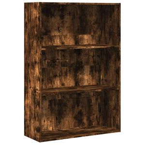 vidaXL raamaturiiul, suitsutatud tamm, 80x30x114 cm, tehispuit