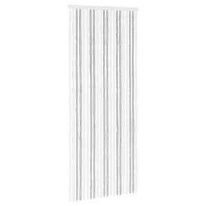 vidaXL S&auml;&auml;sev&otilde;rk Chenille Helehall ja valge 90 x 220 cm 100% PP