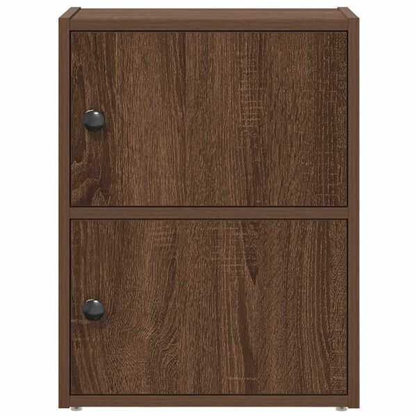 vidaXL raamatualus, pruun tamm, 40x24x52 cm, tehispuit