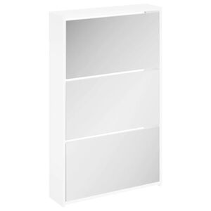 vidaXL 3 sahtliga kingakapp peegliga tamm 63 x 17 x 102,5 cm