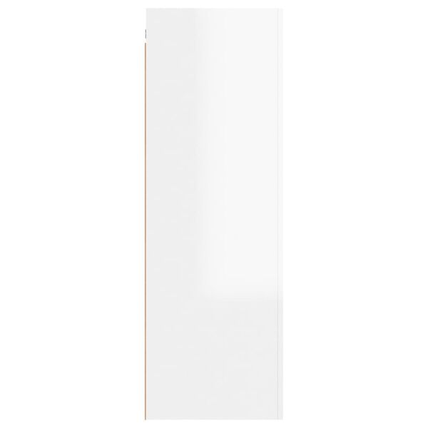 vidaXL telerikapp, k&otilde;rgl&auml;ikega valge, 30,5 x 30 x 90, tehispuit