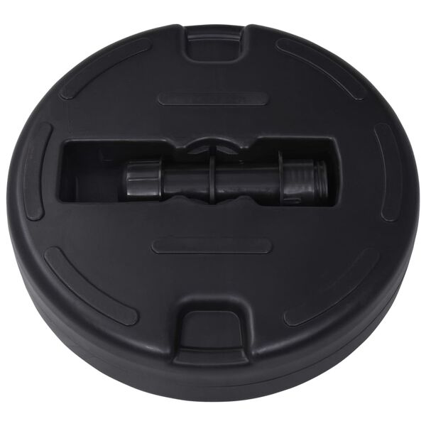 vidaXL päevavarju alus, liiva/veega täidetav, 24 l, must