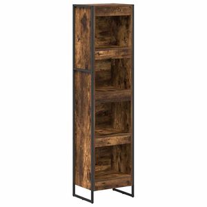 vidaXL Raamaturiiul 40 x 30 x 155 cm Tehispuit Suitsu tamm