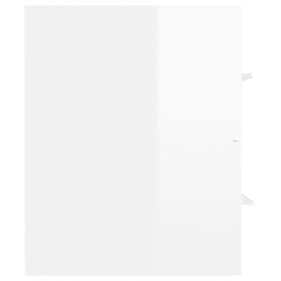vidaXL valamukapp, kõrgläikega valge, 41x38,5x48 cm, puitlaastplaat