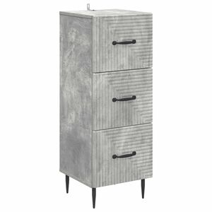 vidaXL Sahtlib&uuml;roo Betoonhall 33 x 34,5 x 89,5 cm Tehispuit