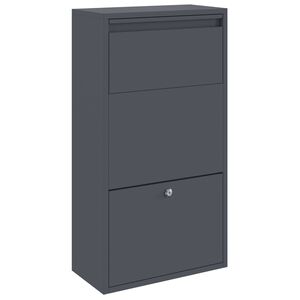 vidaXL Pakiautomaat ladustamisega Antratsiit 44 x 22 x 82 cm Teras