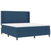 vidaXL LED Box Spring Voodi madratsiga Sinine 180 x 200 cm kangas