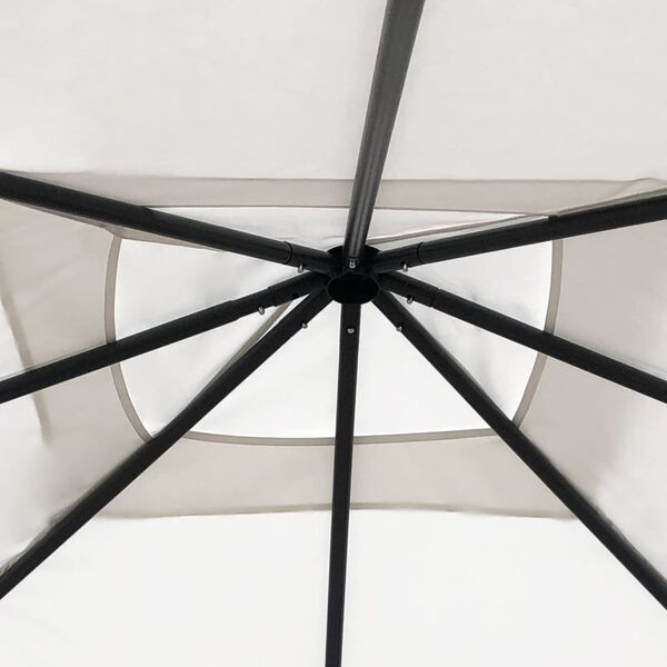 vidaXL lehtla postikatetega 3 x 3 x 2,6 m, kreemjas, 160 g/m²