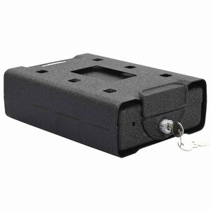 vidaXL Auto seif lukuga Must 22 x 16 x 7 cm Teras