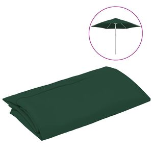 vidaXL asenduskangas aia p&auml;ikesevarjule, roheline, 300 cm