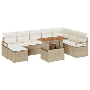 vidaXL Aia Diivanikomplekt padjaga 9 pcs Beez ja koor
