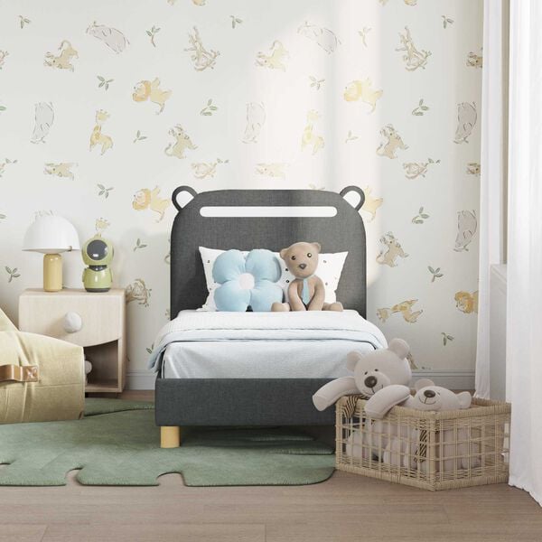 vidaXL Kuni 3-aastase voodi raam koos peatoega Tumehall 70 x 140 cm