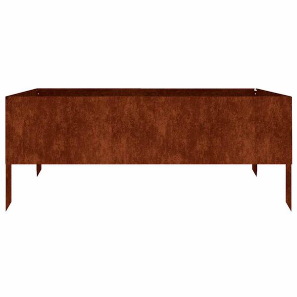 vidaXL taimekast, 100 x 100 x 41 cm, Corten-teras