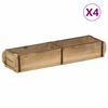 vidaXL Kandik 4 pcs Pruun 57 x 15 x 9 cm Tugev taastatud puit