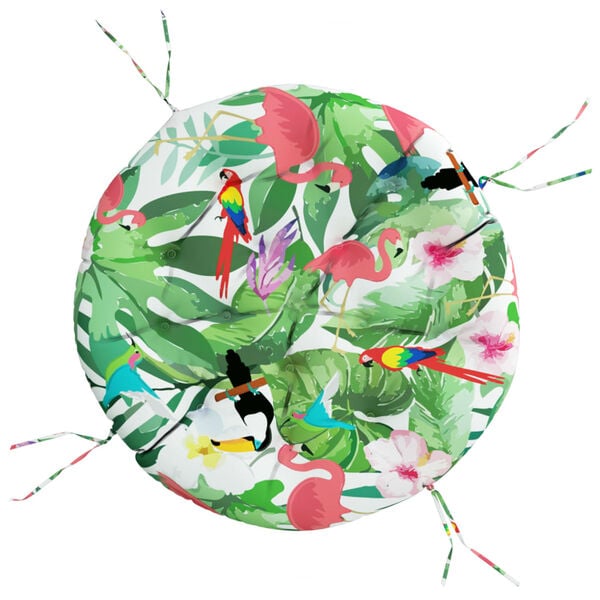 vidaXL &uuml;mmargune istmepadi, mitmev&auml;rviline, &Oslash;100 x11 cm, oxford kangas