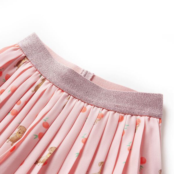 Laste plisseeritud seelik, heleoranž, 128