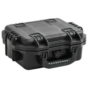 vidaXL kaasaskantav transpordikohver, must, 30x24,5x12,5 cm, PP
