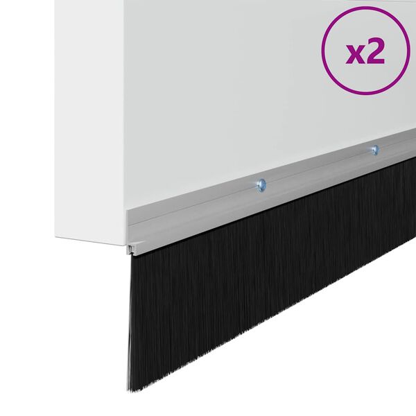 vidaXL Kruvitavad uksel&ouml;&ouml;kide tihendid 2 pcs H&otilde;bedane 100 cm