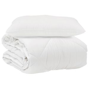 vidaXL Suletekk padjaga 2 pcs Valge Mikrofiiber