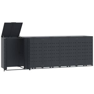 vidaXL ratastega pr&uuml;gikasti kuur 3 pr&uuml;gikastile, 345x79x117 cm, teras