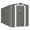 vidaXL aiakuur, helehall, 192x440x223 cm, tsingitud teras