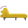 vidaXL kanapee, kollane, samet