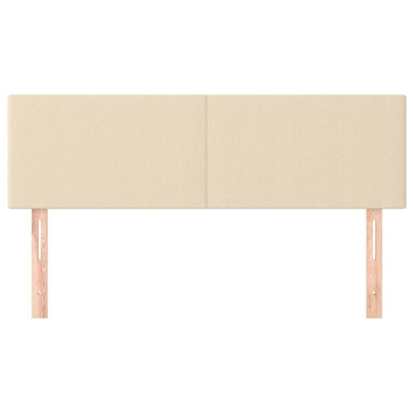 vidaXL voodipeatsid, kreemjas, 144x5x78/88 cm, kangas