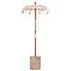 vidaXL Balineesia vihmavari koos alusega cream 95 x 95 x 260 cm