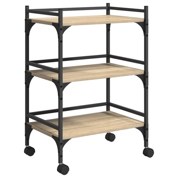 vidaXL K&ouml;&ouml;gik&auml;ru Sonoma tamm 50 x 35 x 75,5 cm Tehispuit