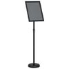 vidaXL Messin&auml;itus Displays Must 25 x 25 x 125 cm Alumiinium