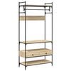 vidaXL garderoob sahtlitega Sonoma tamm 89x39x184,5 cm tehispuit