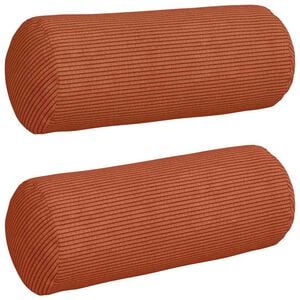 vidaXL Padjad 2 pcs Punane oranž &Oslash; 15 x 40 cm Korter kangas