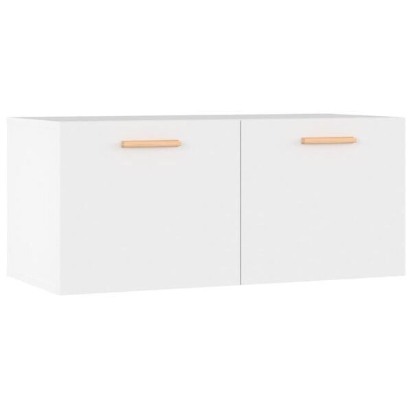 vidaXL seinakapp, valge, 80 x 35 x 36,5 cm, tehispuit