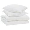 vidaXL Suletekk padjaga 3 pcs Valge Mikrofiiber