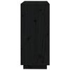 vidaXL puhvetkapp, must, 74 x 35 x 80 cm, täismännipuit
