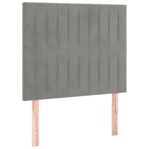 vidaXL peatsiplaat, helehall, 80 x 5 x 118/128 cm, samet