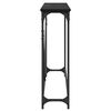 vidaXL Konsoollaud Must tamm 102 x 23 x 75 cm Tehispuit