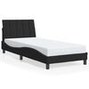 vidaXL voodiraam ilma madratsita Hanko, must, 80x200 cm, samet