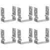 vidaXL maavaiad 6 tk h&otilde;bedane 14 x 6 x 15 cm tsingitud teras