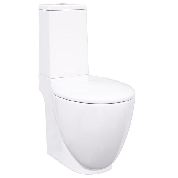 vidaXL keraamiline WC pott tagumise veevooluga, valge