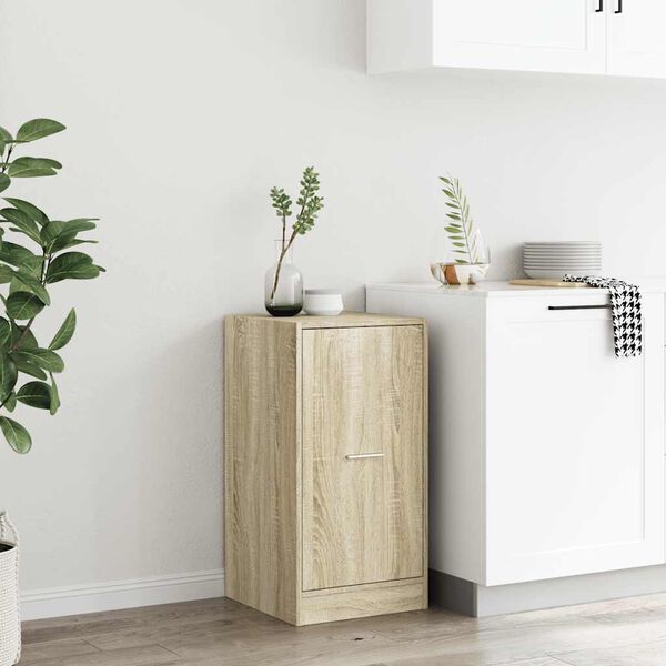 vidaXL sahtlitega kapp, Sonoma tamm, 40x41x77,5 cm, tehispuit