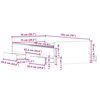 vidaXL Voodi raam peaga sahtliga Vana puit 193 x 78 x 50 cm Tehispuit