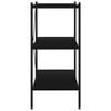 vidaXL 3-tasandiline riiuliosa, must, 80 x 40 x 92 cm