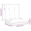vidaXL Madala seljatoega tooli padi 6 pcs Valge 100 x 50 x 7 cm oxford