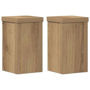 vidaXL taimealused 2 tk, k&auml;sit&ouml;&ouml;tamm, 10x10x18 cm, tehispuit