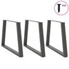 vidaXL söögilaua jalad V-kujulised, 3 tk, antratsiithall, 90 x (72-73,3) cm, teras