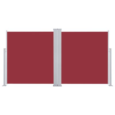 vidaXL lahtitõmmatav külgsein, punane, 160 x 600 cm