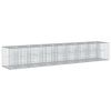 vidaXL Gabioni t&otilde;stetud voodi 2 pcs H&otilde;bedane 340 x 60 x 55 cm